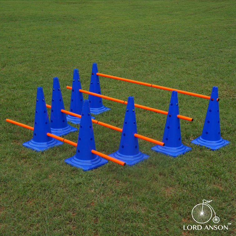 Lord Anson Trade Dog Agility Hurdle Cone Set Canine Agility